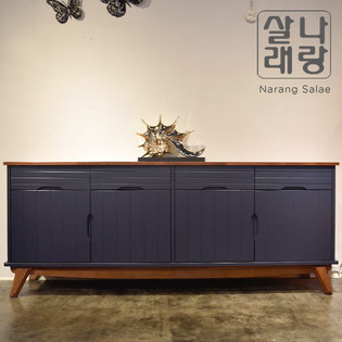 [파뜨가구] 글렌 원목 높은 거실장/전국착불