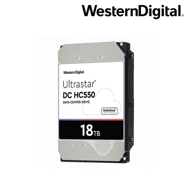 WD Ultrastar DC HC550 18TB SATA3 WUH721818ALE6L4 헬륨 기업용 5년보증