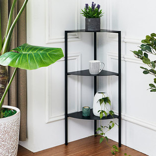 플러스 삼각 3단 화분선반 수납 진열대 카페 인테리어