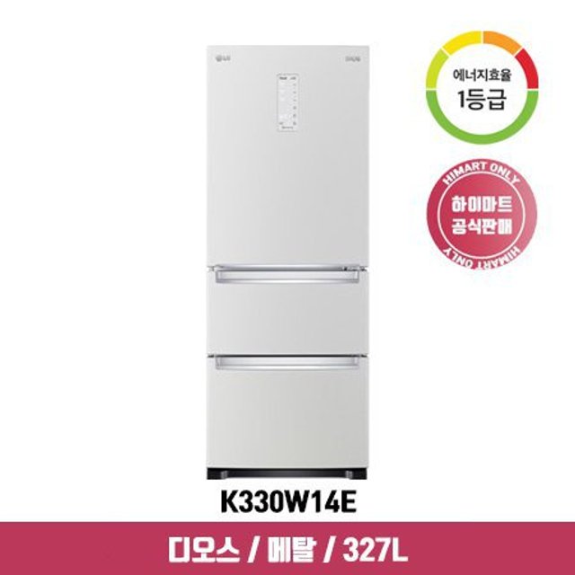 디오스 스탠드형 김치냉장고 K330W14E (327L, 화이트)