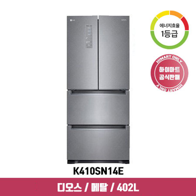 디오스 스탠드형 김치냉장고 K410SN14E (402L, 샤이니 사피아노, 1등급)