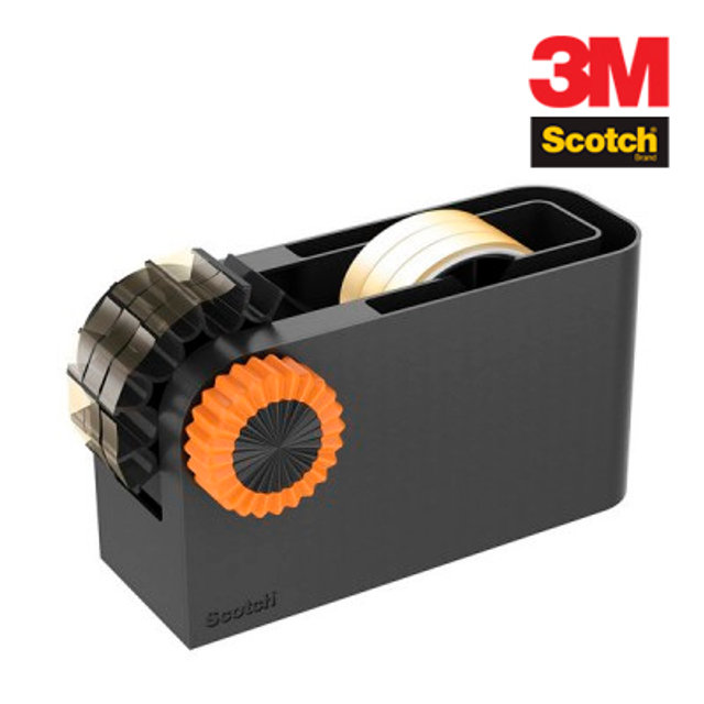 3M 스카치 테이프 디스펜서 블랙&오렌지 8901
