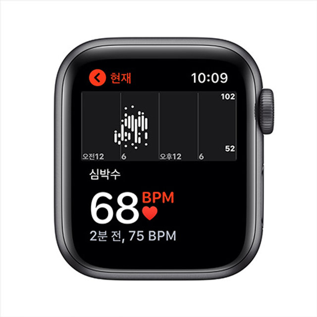 애플워치 SE Nike GPS 40mm 스페이스그레이 알루미늄 케이스 안드라사이트블랙나이키스포츠밴드