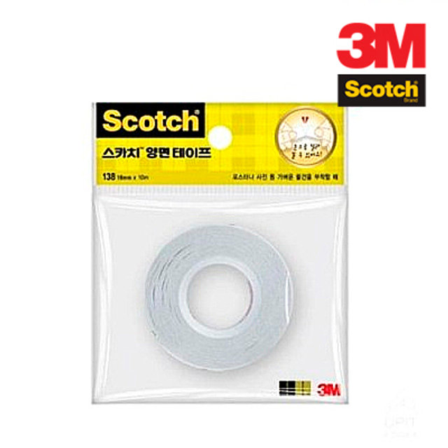 3M 스카치 #138 양면테이프 18mmx10m 4614