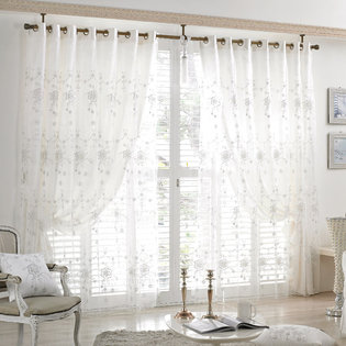 미에라 아일렛 암막커튼(360x230)(봉+설치부속) 백아이보리