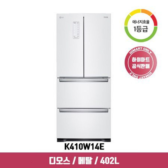 디오스 스탠드형 김치냉장고 K410W14E (402L, 화이트)