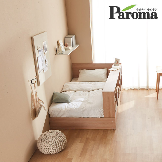 큐브 책장형 수납침대 슈퍼싱글 6회전 본넬매트리스포함