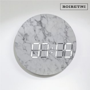 룬클락 마블 Roon Marble LED 벽시계 (전선색상 반투명 6m)