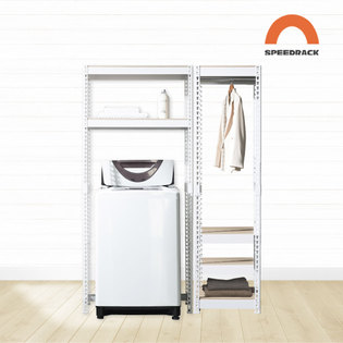 스피드랙 세탁실세트 800X500X2100X2단+500X4단행거