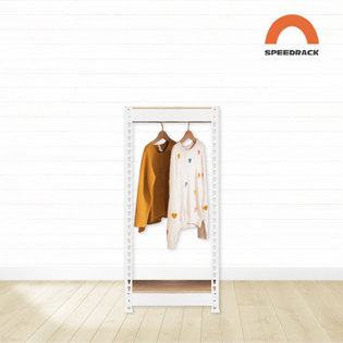 스피드랙 V2 행거 W500XD500XH900X2단X행거봉1개 드레스룸