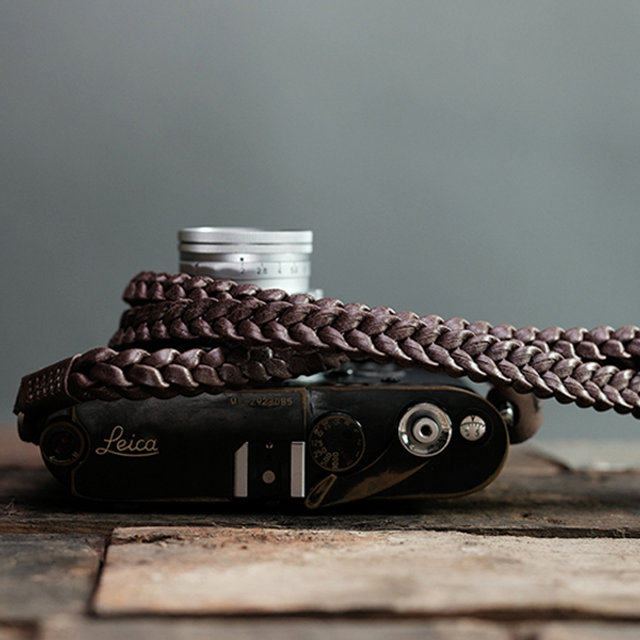 [Barton1972] 바톤 스트랩 브레이드 레더 내츄럴 Leather Neck Strap Braided Style Natural