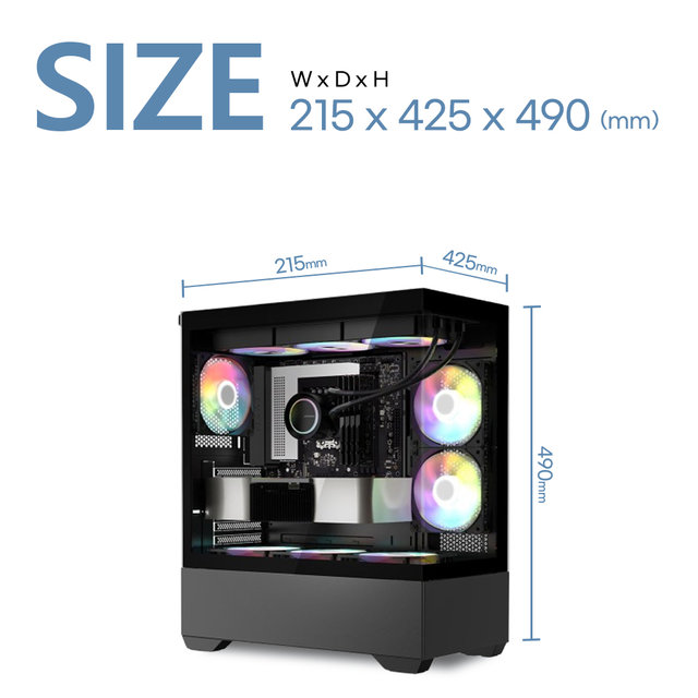 라이젠 R7 9800X3D_32GB 1TB 내장그래픽 반본체 게이밍컴퓨터 조립PC 5266
