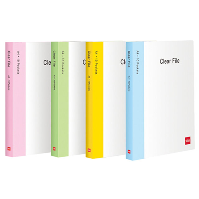 투명클리어화일(20매/녹색/OfficeDEPOT)