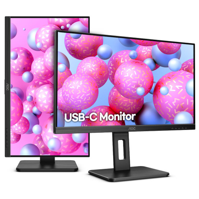 60cm FHD AOC 무결점 모니터 24P2C (USB-C, 75Hz)