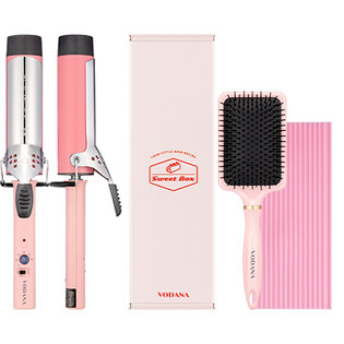 스위트박스 봉 고데기 세트 VSBC21L (40mm, 프리볼트, 핑크)