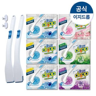 변기크리너 블루핸들2개+레몬향 리필6팩(72개입)