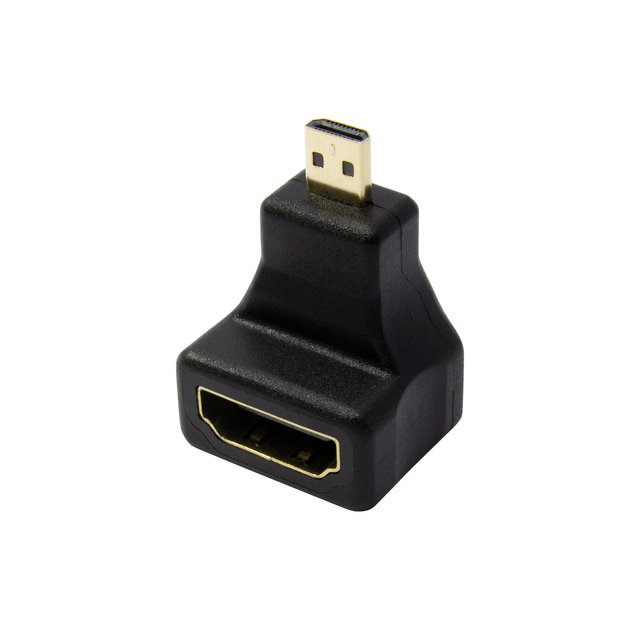 마하링크 HDMI to Micro HDMI F/M 상향 꺾임 젠더 ML-H021