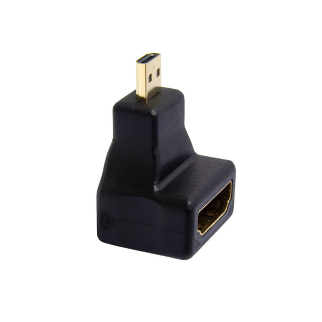 마하링크 HDMI to Micro HDMI F/M 상향 꺾임 젠더 ML-H021