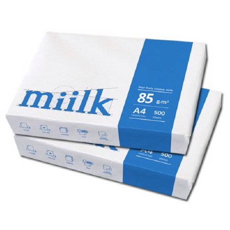  밀크 A4용지 85g 2권(1000매) Miilk