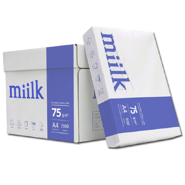 밀크 A4용지 75g 1박스(2500매) Miilk