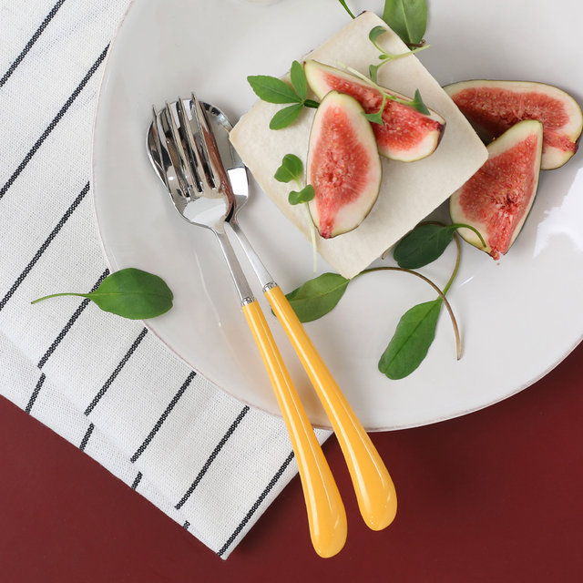 스완 실버 커트러리 샐러드포크 - 비타민