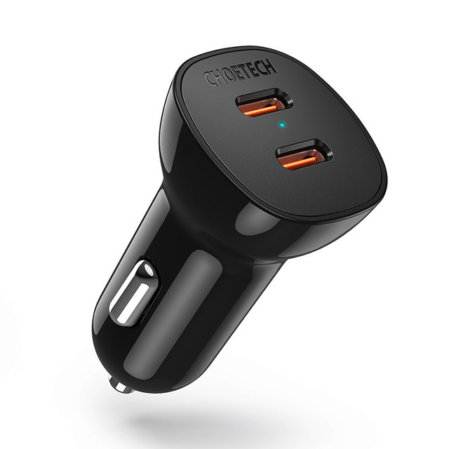 [CHOETECH] 초텍 듀얼 USB-C 고속 차량충전기 TC0008