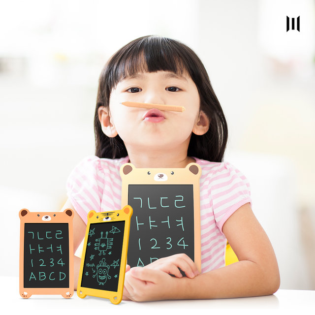 스케치몬키즈(호랑이) 8.5인치 동물캐릭터 전자노트 유아용 스케치북 그림판 쉬운사용 귀여운디자인 아이선물 조카선물 어린이날 선물