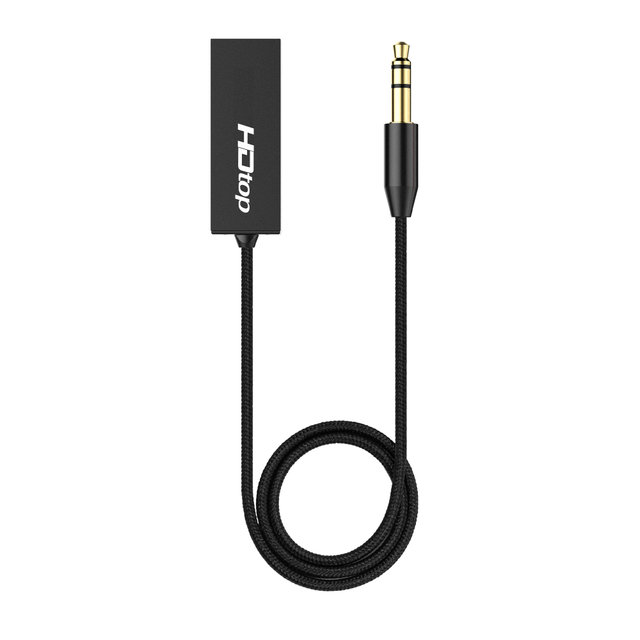 HDTOP USB TO AUX 오디오 전용 무선 블루투스 리시버 HT-A500
