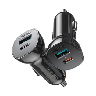 H 초텍 38W QC+PD 듀얼 고속 차량 충전기 TC0005