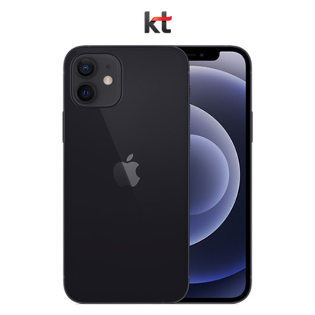 [KT] 아이폰12, 64GB, 블랙, AIP12-64BK