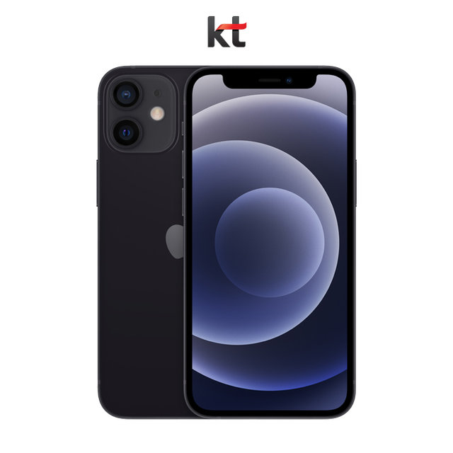 [KT] 아이폰12 미니, 64GB, 블랙, AIP12M-64BK