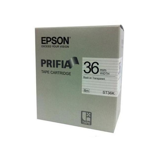 엡손 테이프카트리지 ST36K(36mm Clear Black)