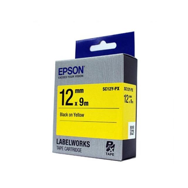 엡손 테이프카트리지 SC12Y(12mm Yellow Black)