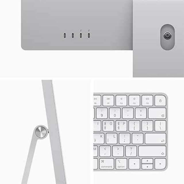 아이맥 24 M1, 8코어 CPU, 8코어 GPU, 8GB RAM, 256GB SSD - 실버 [MGPC3KH/A]