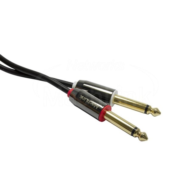 3극 스테레오 TO 5.5(6.3)모노 Y 오디오 케이블 10M ML-SY6100