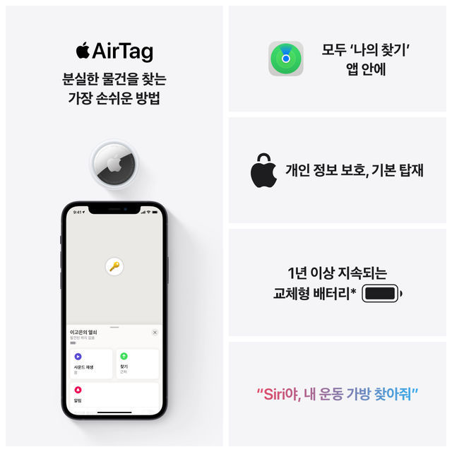 AirTag 에어태그 1개 - [MX532FE/A]