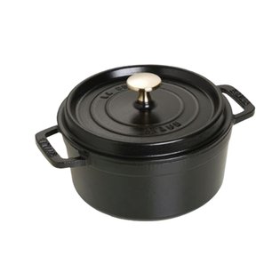 [해외직구] [Staub] 스타우브 원형 꼬꼬떼 냄비 18cm, 블랙