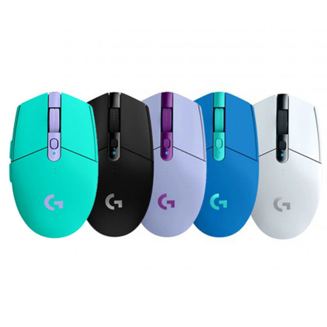 G304[라일락/화이트／블랙／블루/민트] 게이밍마우스 [정품]