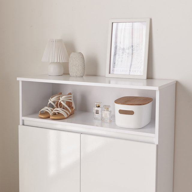 슈즈 LPM 하이그로시 현관 키큰 신발장 800 대형