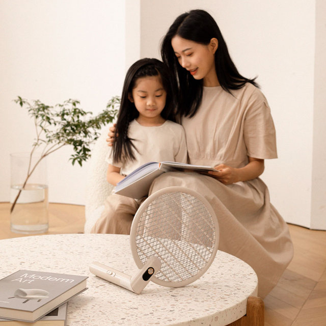 소싱 충전식 전기모기채 파리채 플러스