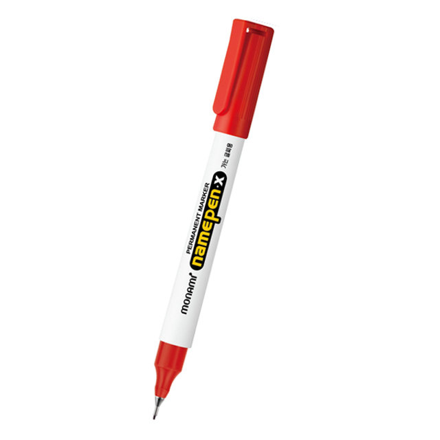 모나미 네임펜X(적색 1자루 0.4mm )
