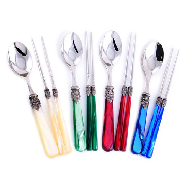 나폴레옹 수저1세트(아이보리)