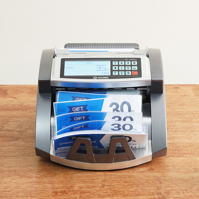 지폐계수기 BC1200Plus 위폐감지기능 LCD디스플레이 지폐이외계수