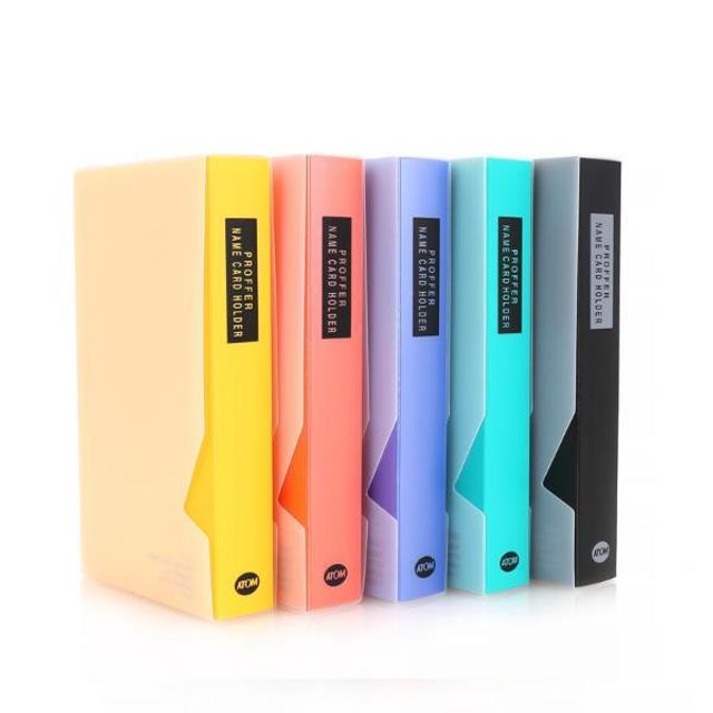 PP명함화일240명 N102(N102 3단 120x195x32mm 노랑)