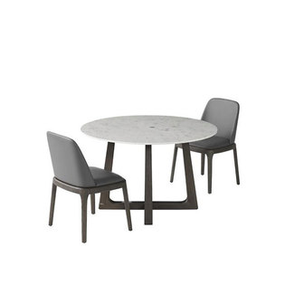 그리시니 원형식탁 1200 세트 (컬러 택1)