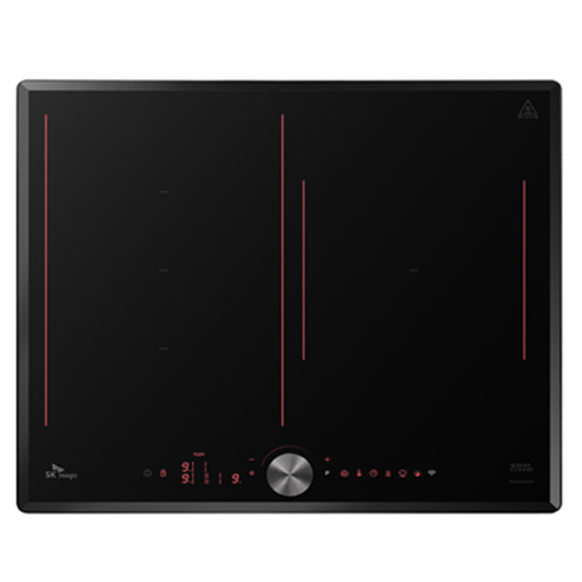 보더리스 빌트인 인덕션 3구 IHR-BQ30E (최고화력 3,400W, 6개의 싱글쿼드 코일, 5컬러 라이팅)