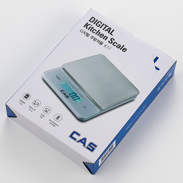 카스(CAS) 0.1g 디지털 주방저울(전자저울) K-17