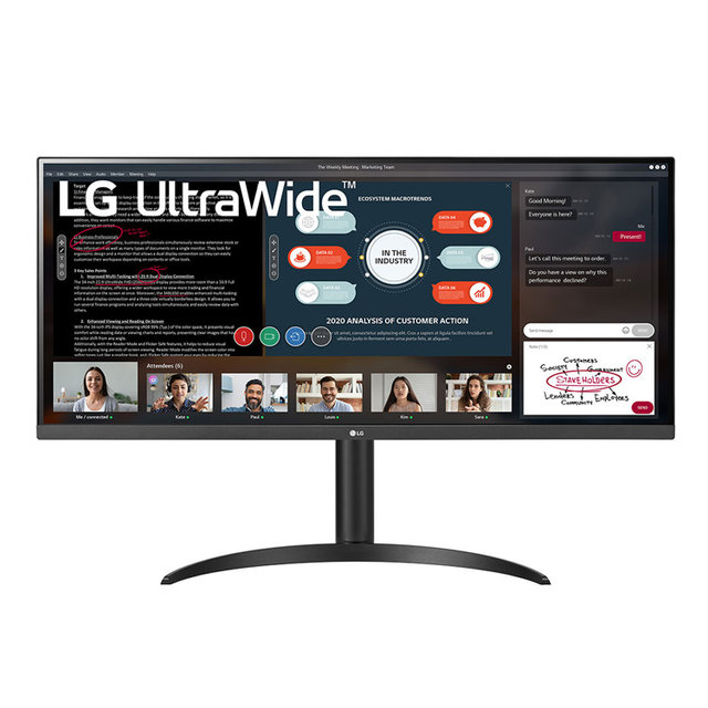 LG전자 86.7cm WFHD IPS패널 울트라와이드 평면 모니터 34WP550