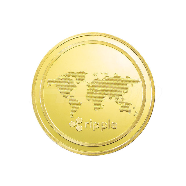 HDTOP 기념주화 가상화폐 리플코인 골드 HT-COIN014