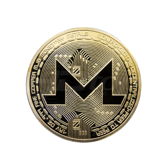 HDTOP 기념주화 가상화폐 모네로코인 골드 HT-COIN009